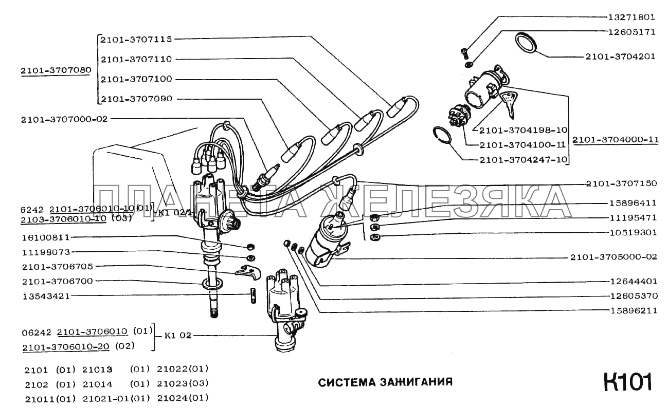 Система зажигания ВАЗ-2101