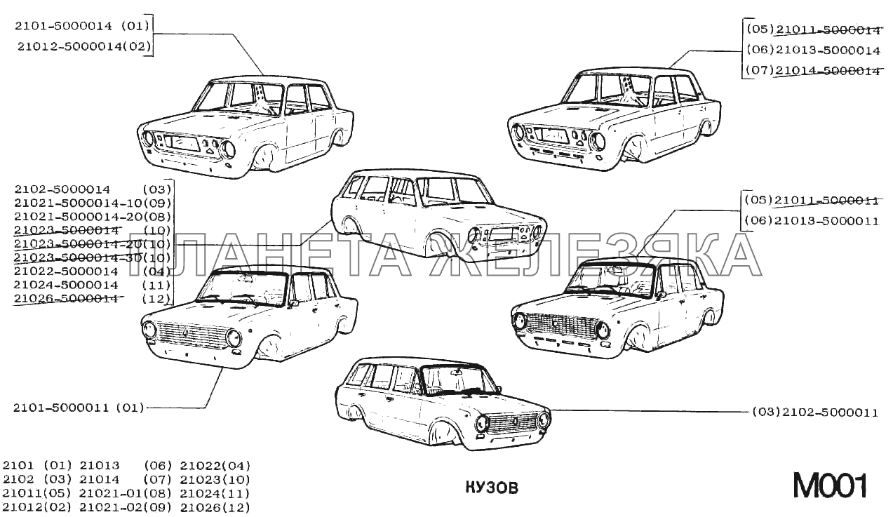 Кузов ВАЗ-2101