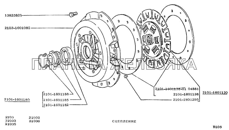 Сцепление ВАЗ-2103