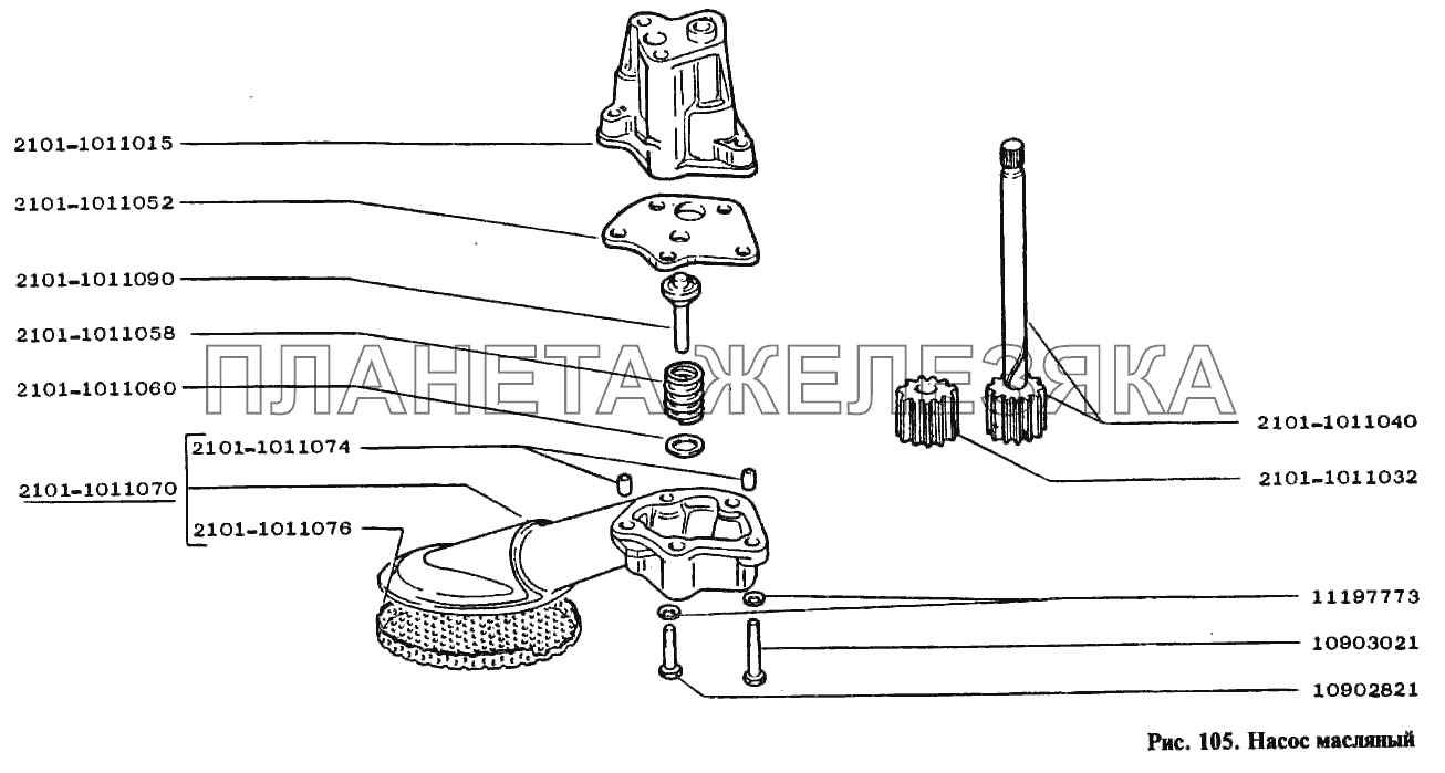 Насос масляный ВАЗ-2105