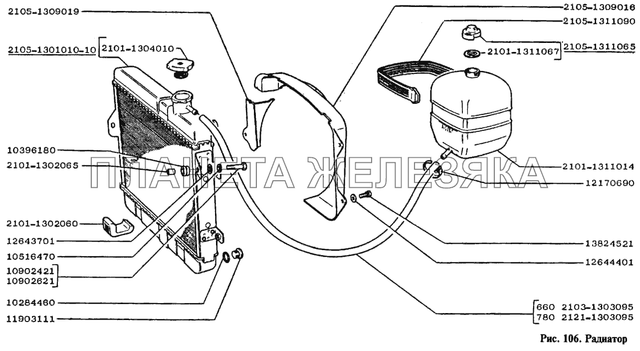 Радиатор ВАЗ-2105