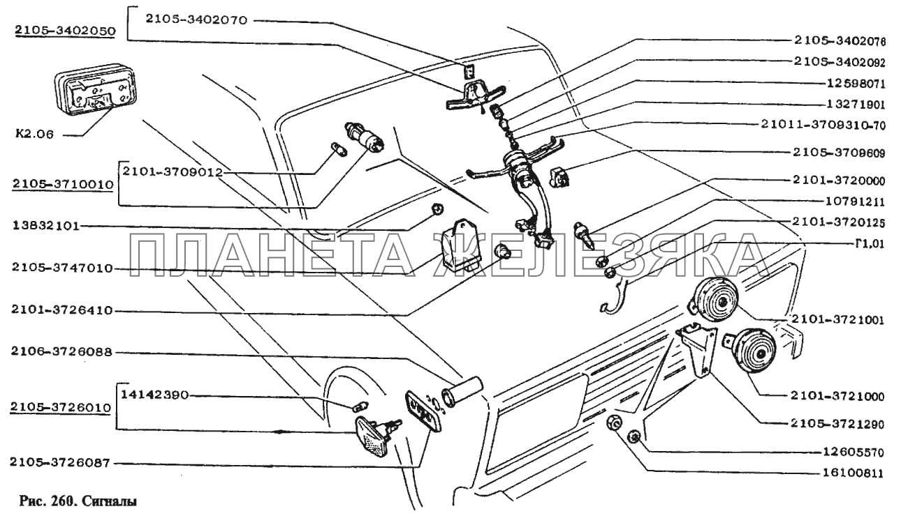 Сигналы ВАЗ-2105