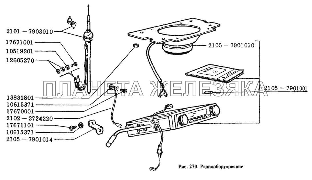 Радиооборудование ВАЗ-2105