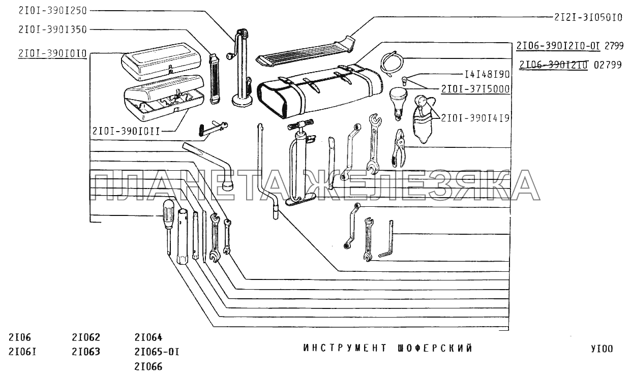Инструмент шоферский ВАЗ-2106