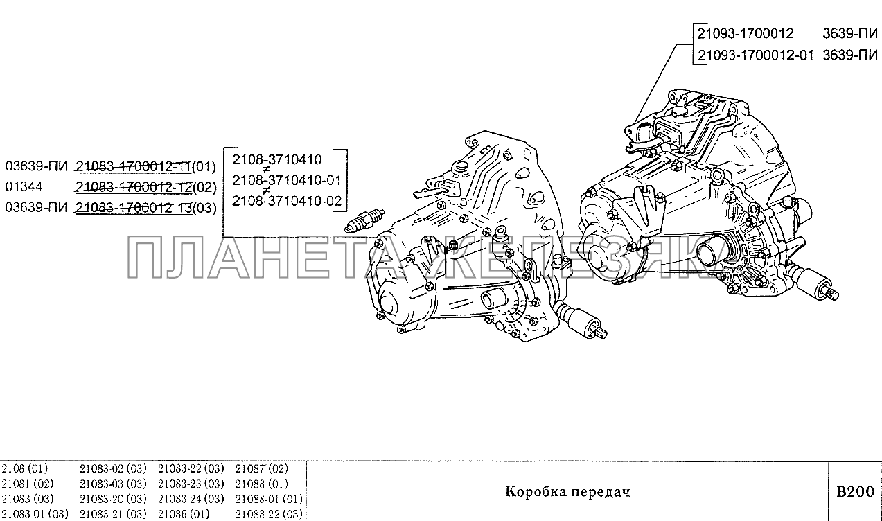 Коробка передач ВАЗ-2108