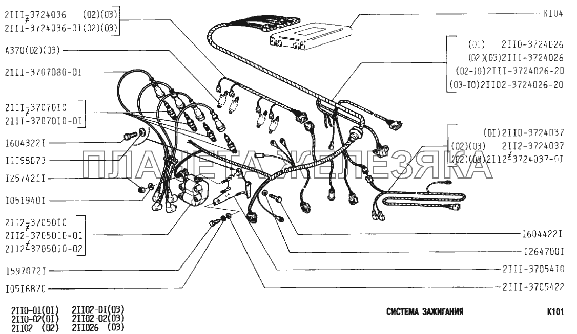 Система зажигания ВАЗ-2110