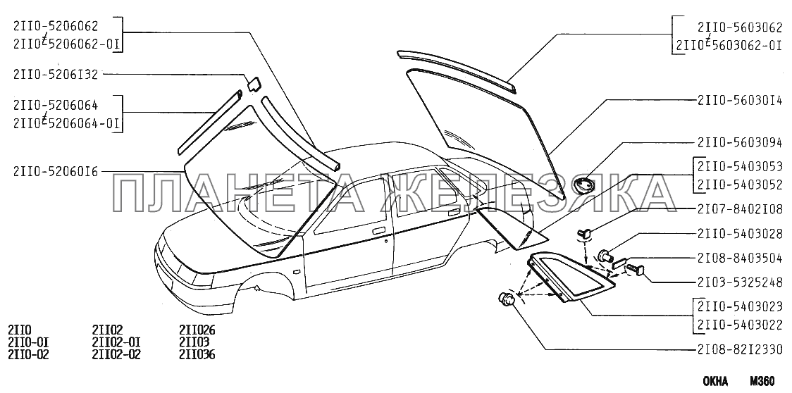 Окна ВАЗ-2110