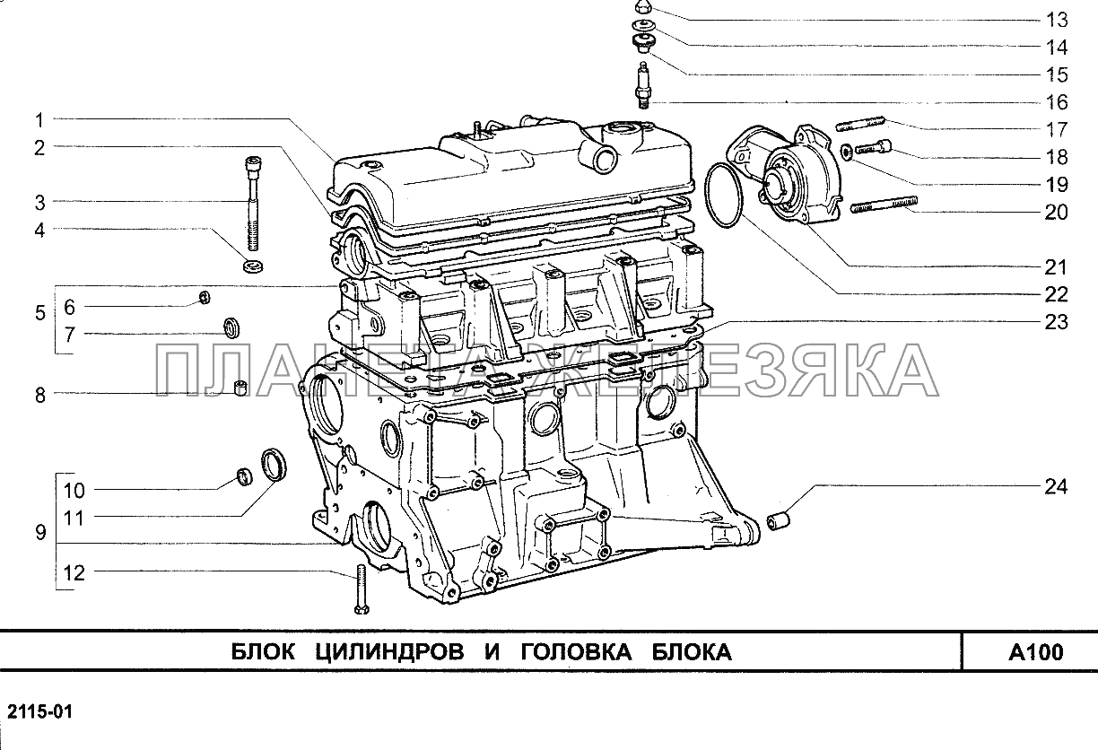 Блок цилиндров и головка блока ВАЗ-2115