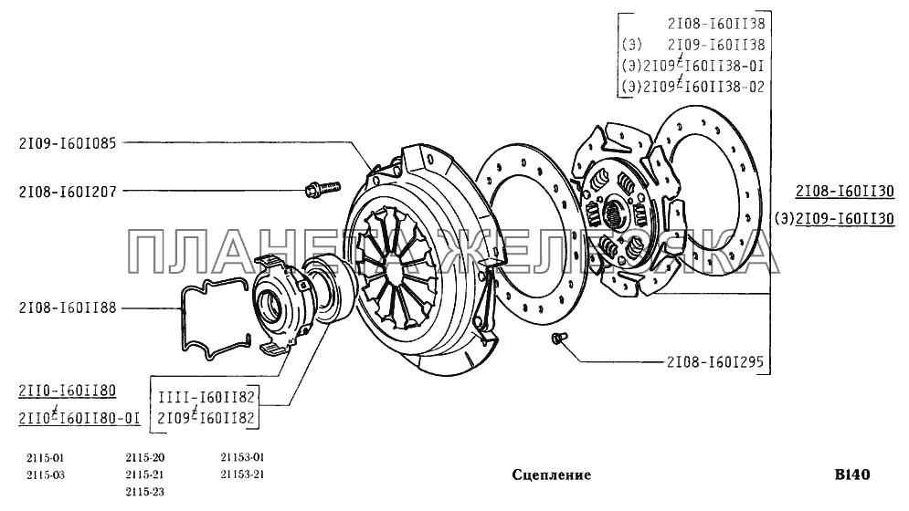Сцепление ВАЗ-2115