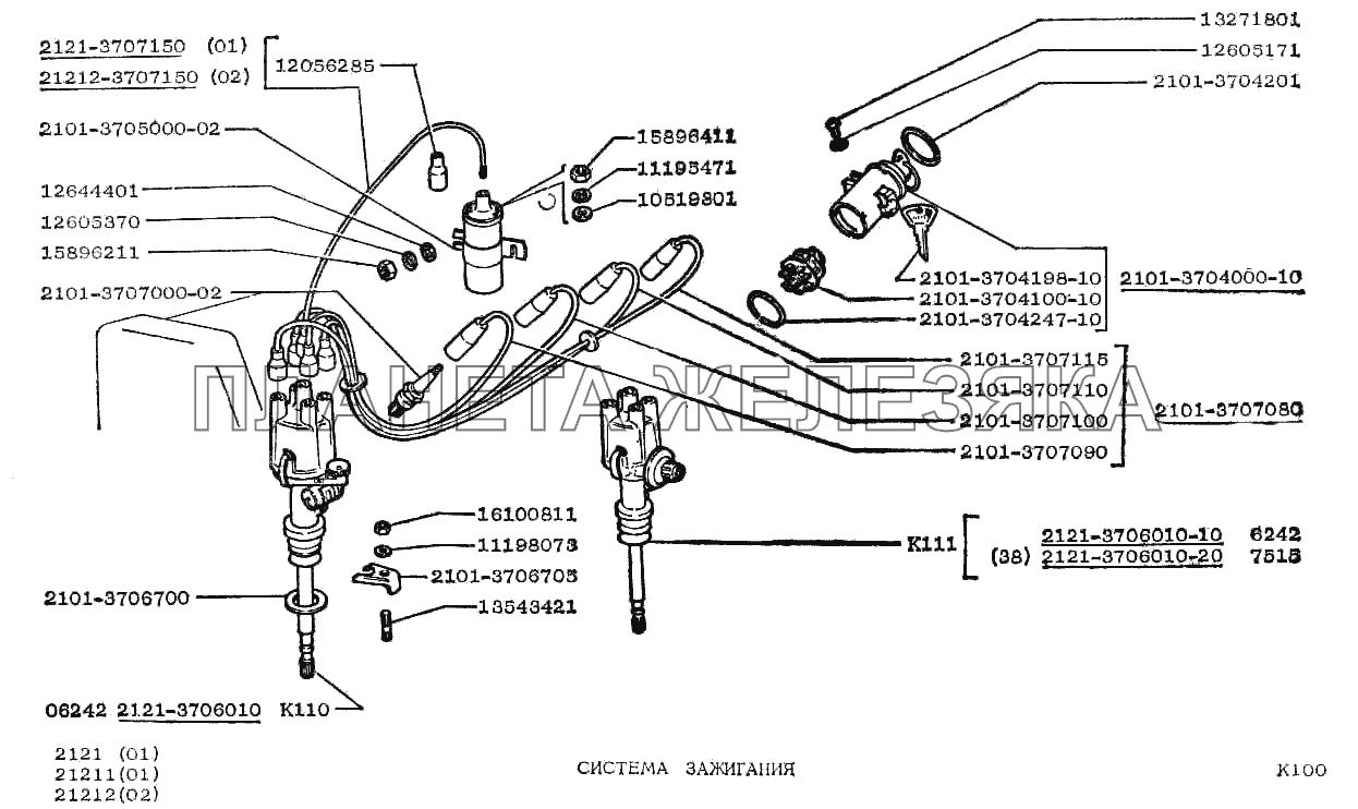 Система зажигания ВАЗ-2121
