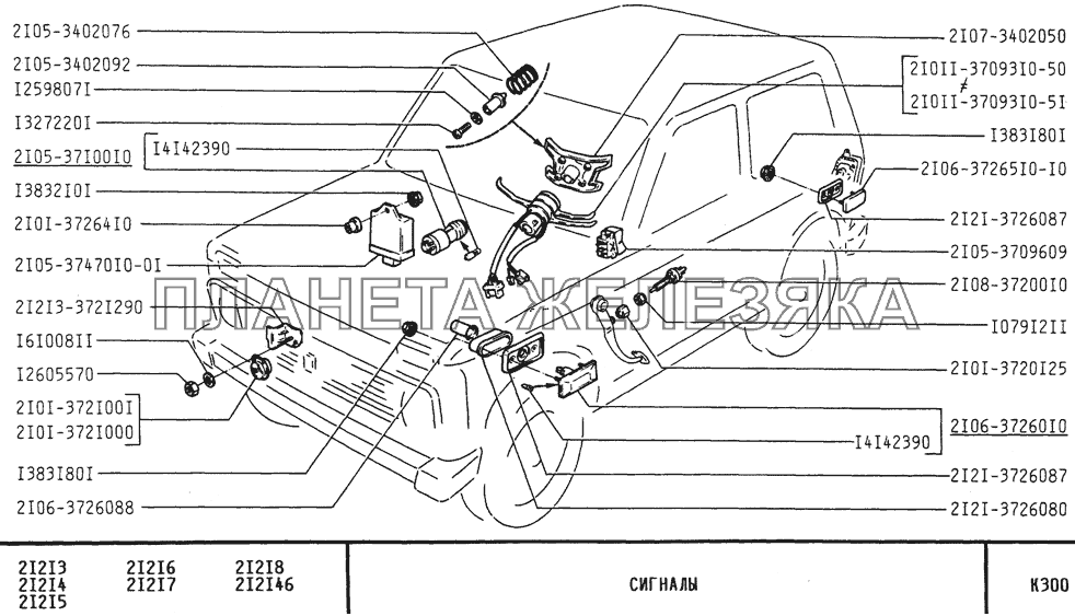 Сигналы ВАЗ-21213