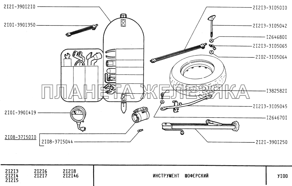 Инструмент шоферский ВАЗ-21213