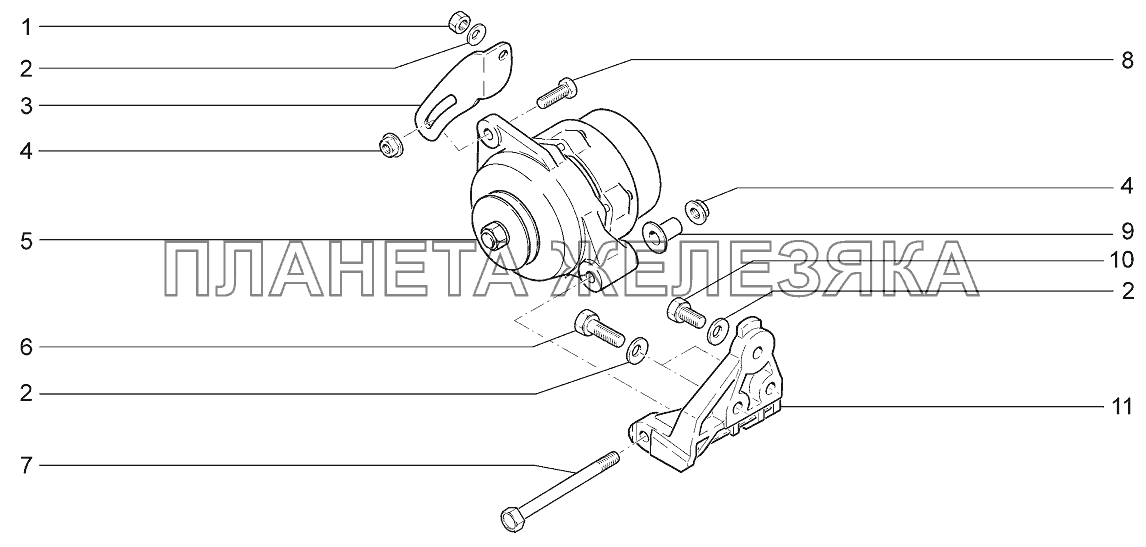 Генератор с арматурой LADA 4x4 M