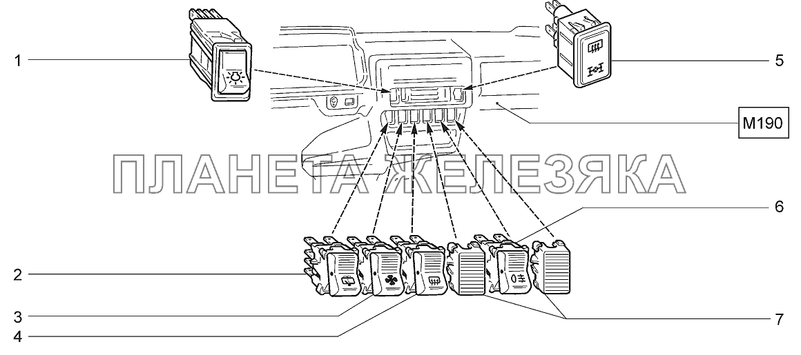 Переключатели LADA 4x4 M Переключатели LADA 4x4 M