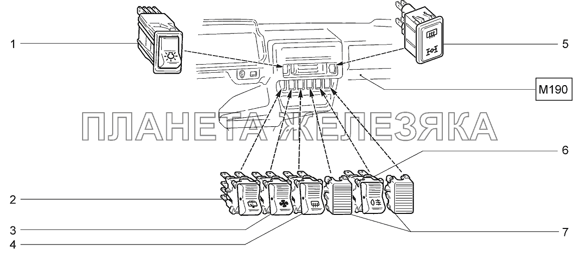 Переключатели LADA 4x4 M