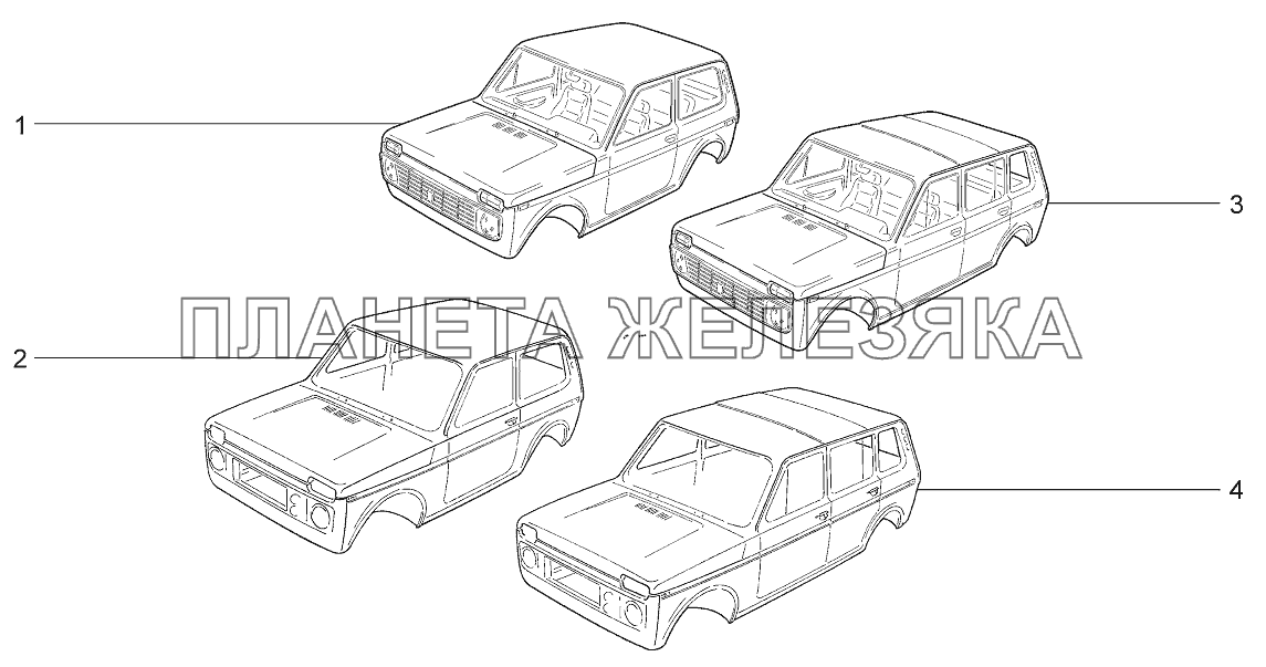 Кузов LADA 4x4 M