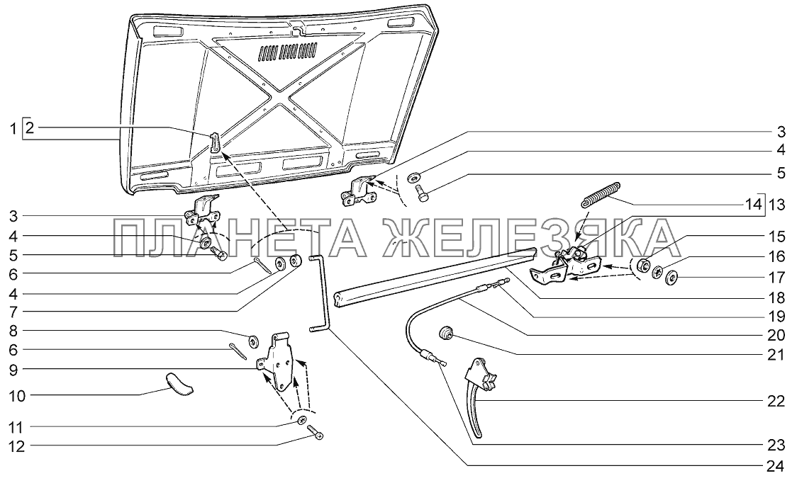 Капот LADA 4x4 M Капот LADA 4x4 M