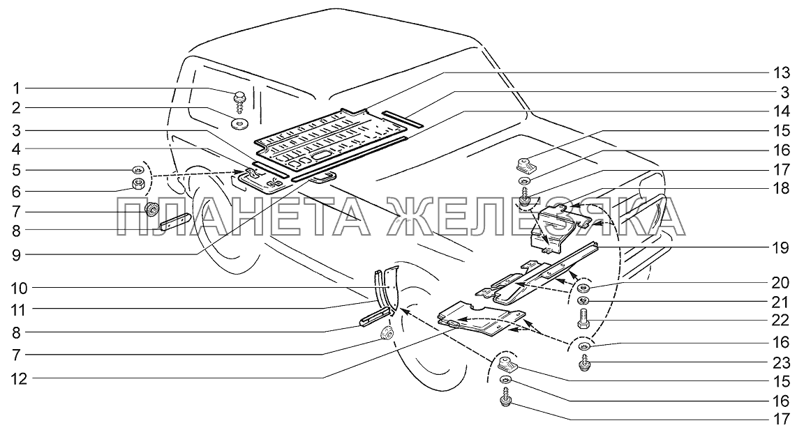 Щитки LADA 4x4 M Щитки LADA 4x4 M