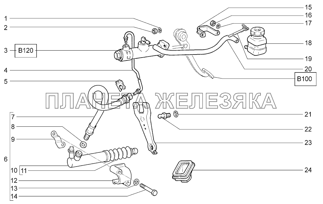 Привод сцепления LADA 4x4 M