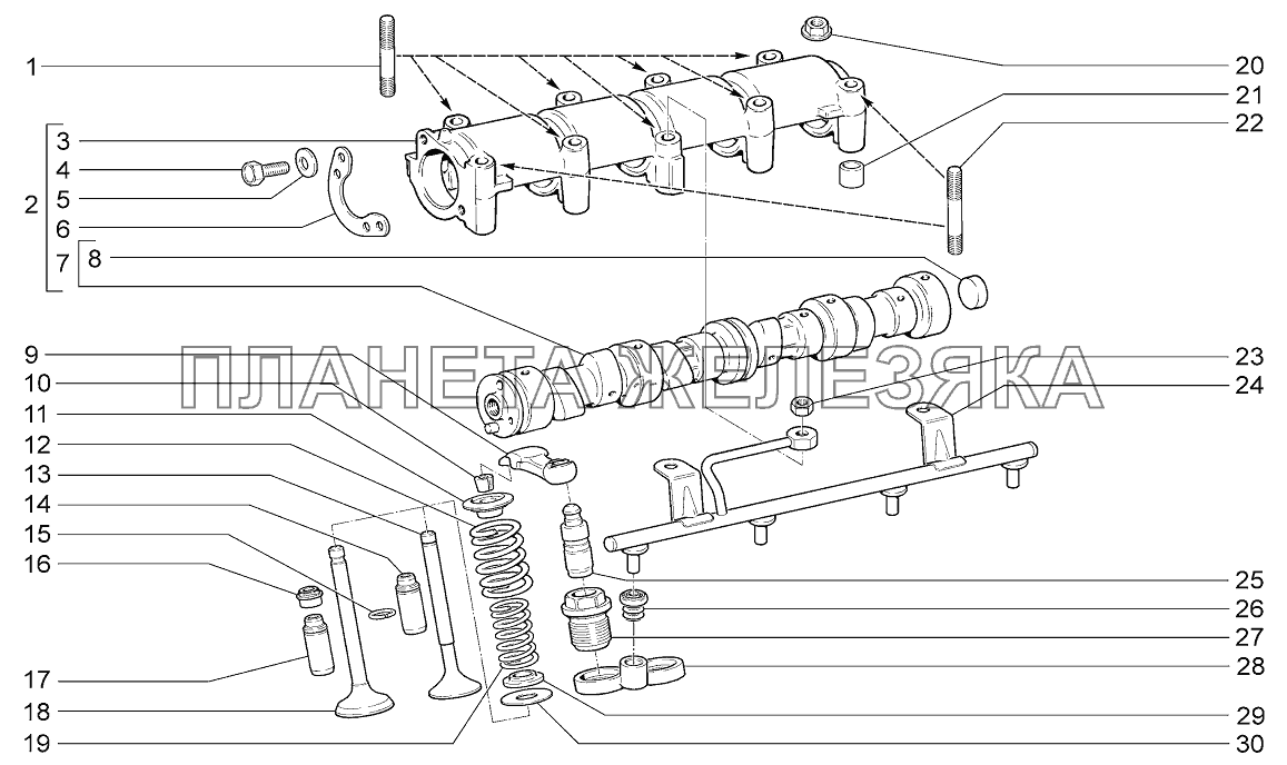 Механизм газораспределительный LADA 4x4 M