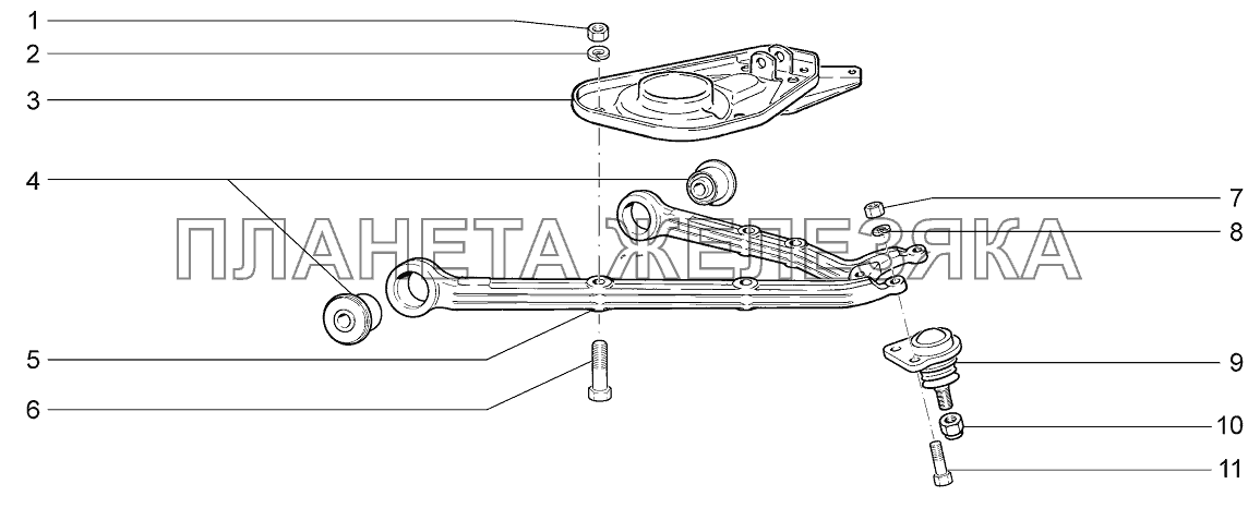 Рычаги нижние LADA 4x4 M