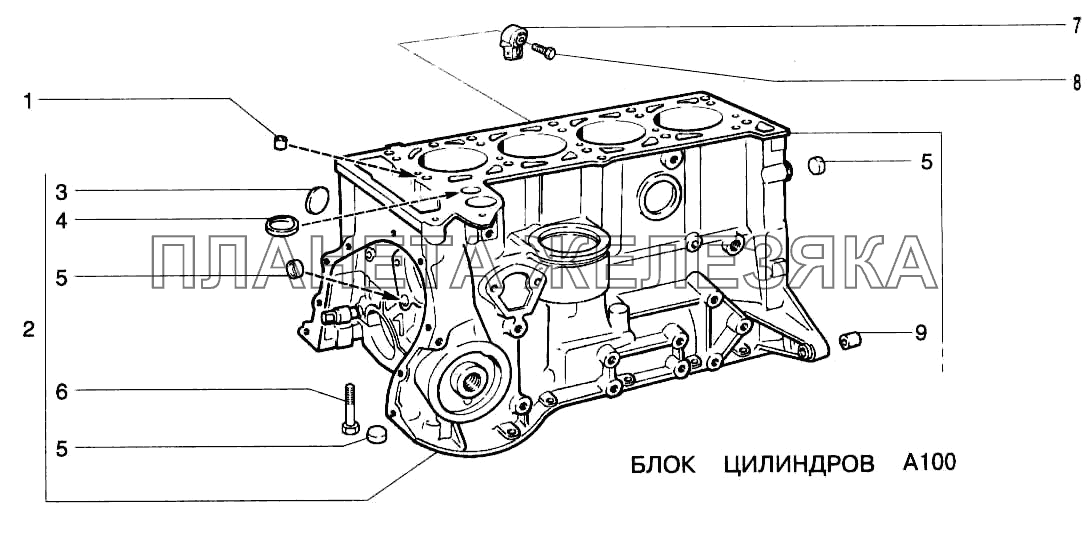 Блок цилиндров ВАЗ-2123