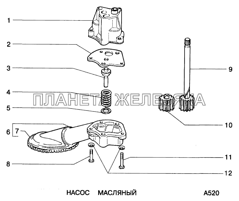 Насос масляный ВАЗ-2123