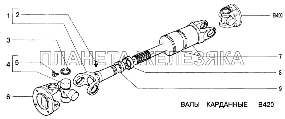 Валы карданные ВАЗ-2123