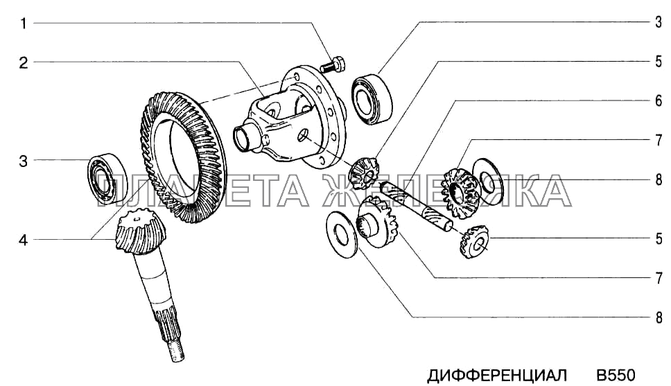 Дифференциал ВАЗ-2123