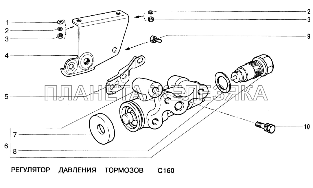 Регулятор давления тормозов ВАЗ-2123