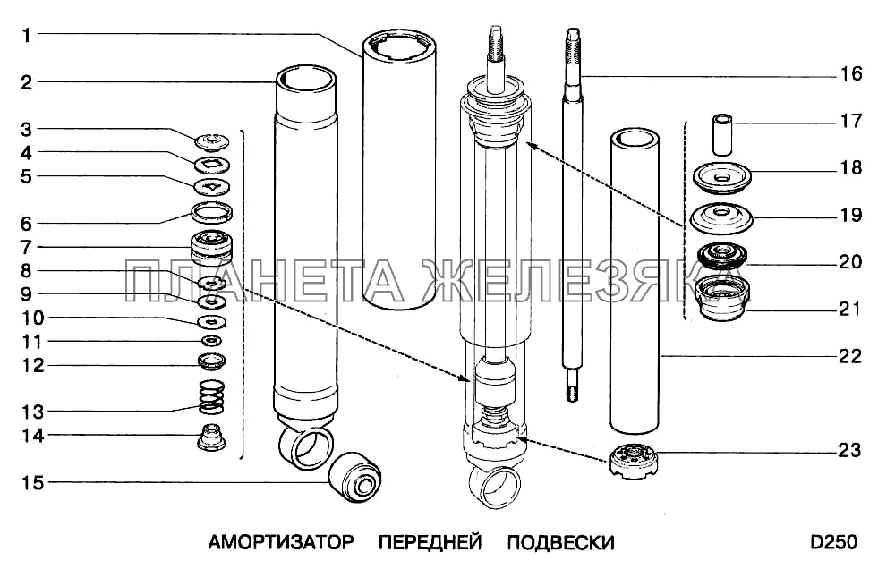 Амортизатор передней подвески ВАЗ-2123