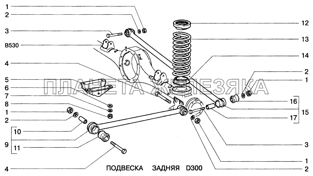 Подвеска задняя ВАЗ-2123