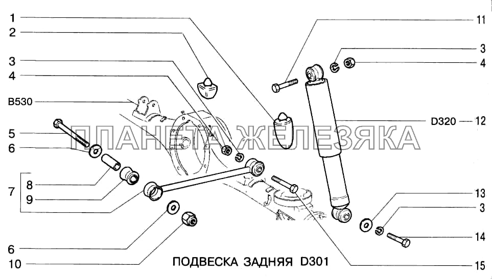 Подвеска задняя ВАЗ-2123