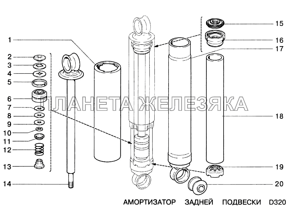 Амортизатор задней подвески ВАЗ-2123