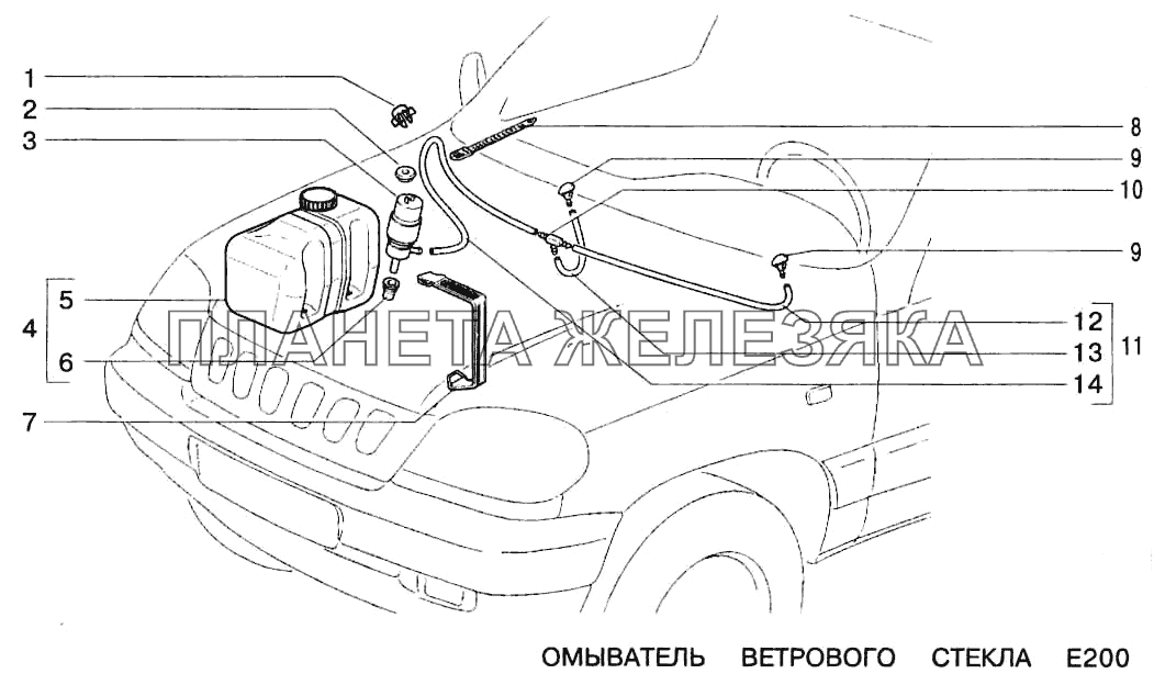 Омыватель ветрового стекла ВАЗ-2123