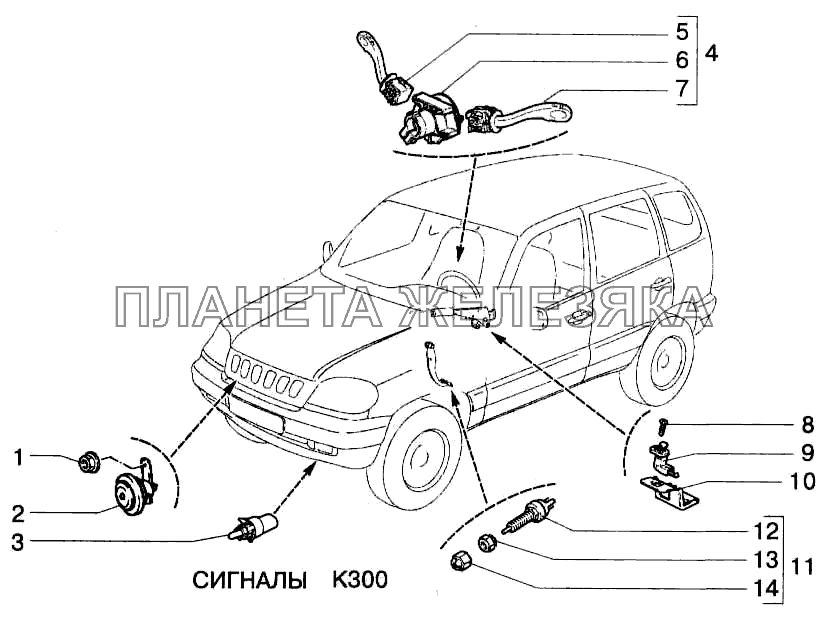 Сигналы ВАЗ-2123