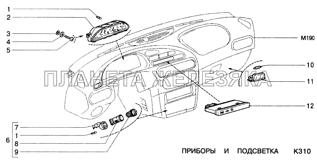 Приборы и подсветка ВАЗ-2123