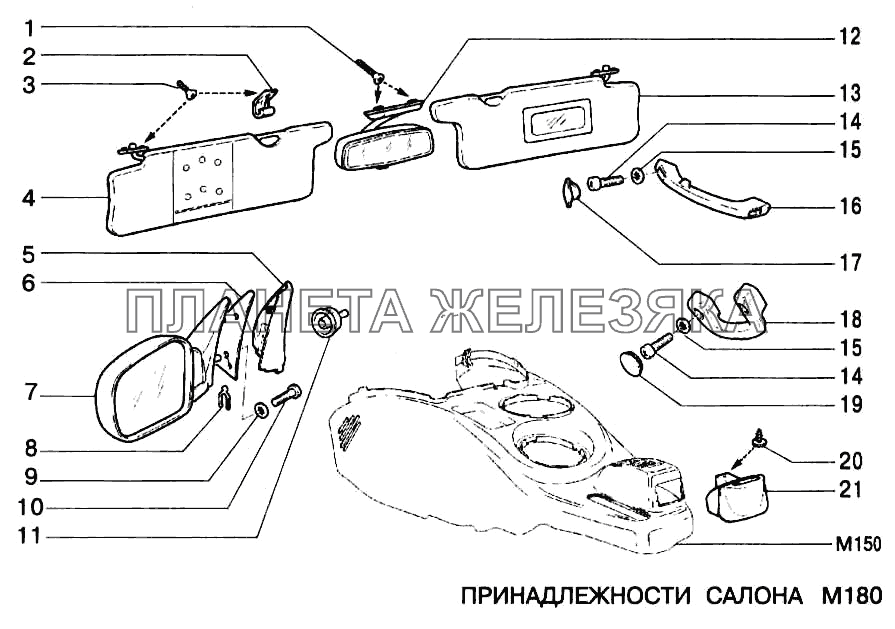 Принадлежности салона ВАЗ-2123