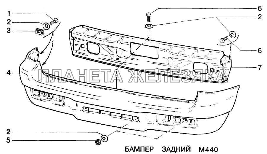 Бампер задний ВАЗ-2123