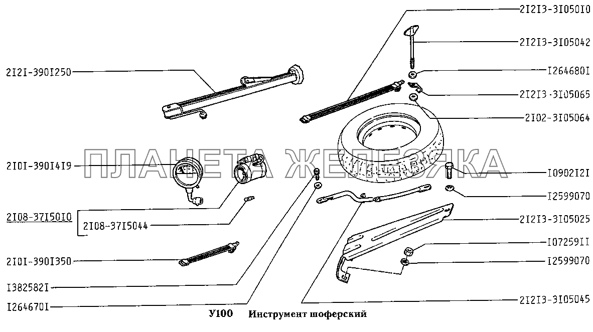Инструмент шоферский ВАЗ-2131