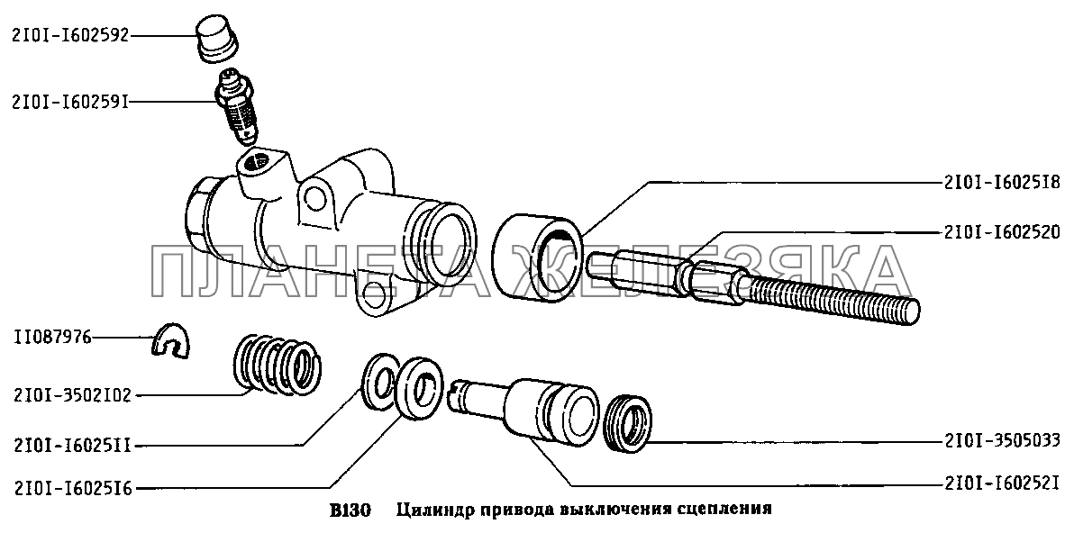 Цилиндр привода выключения сцепления ВАЗ-2131
