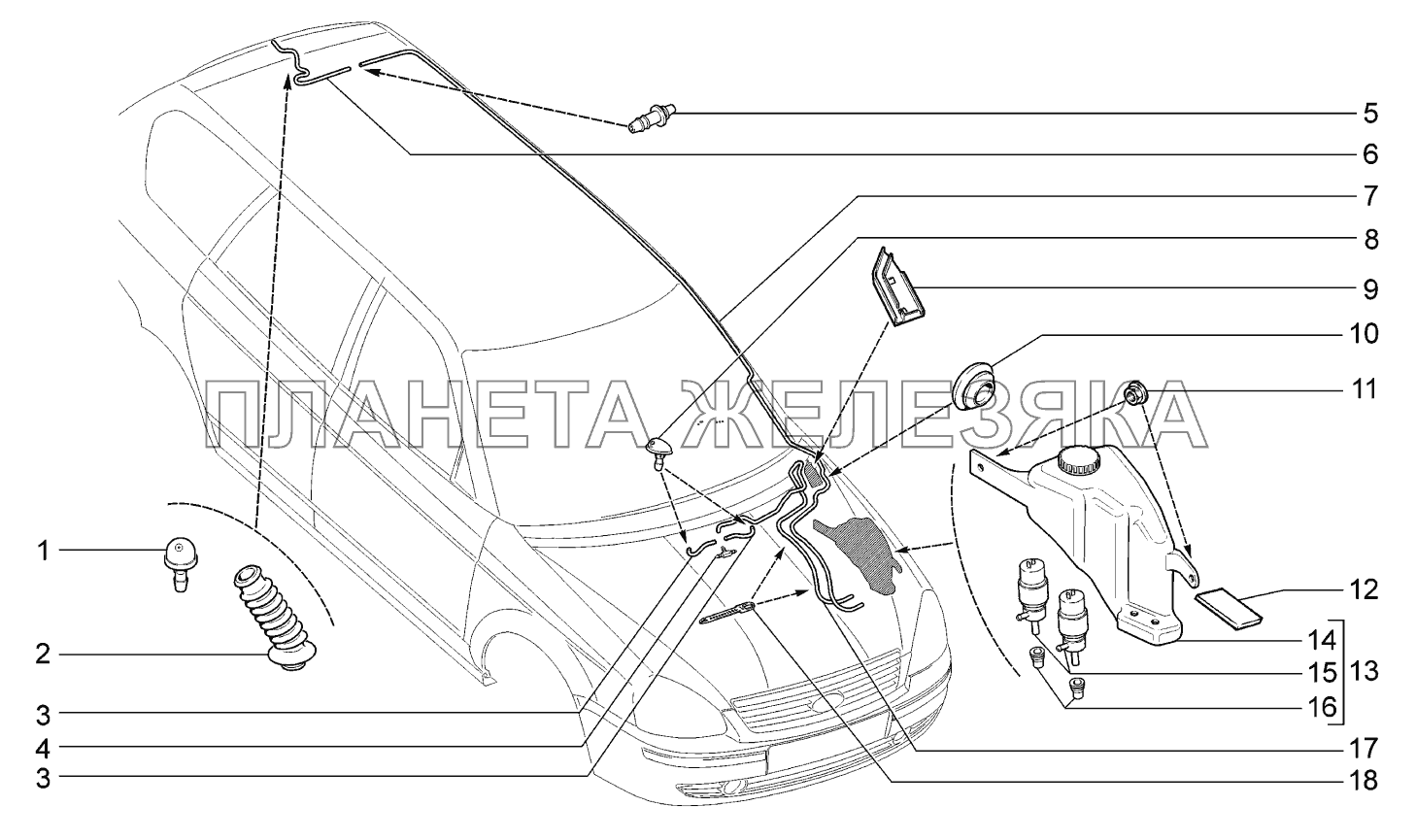 Омыватели ВАЗ-2170 