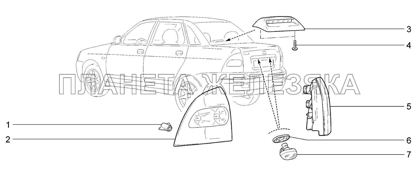 Фонари ВАЗ-2170 