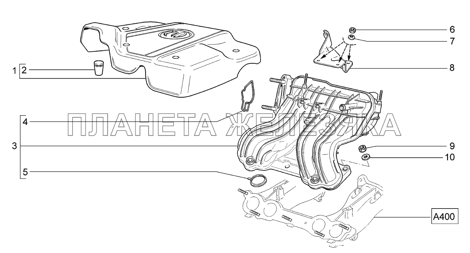 Модуль впуска ВАЗ-2170 