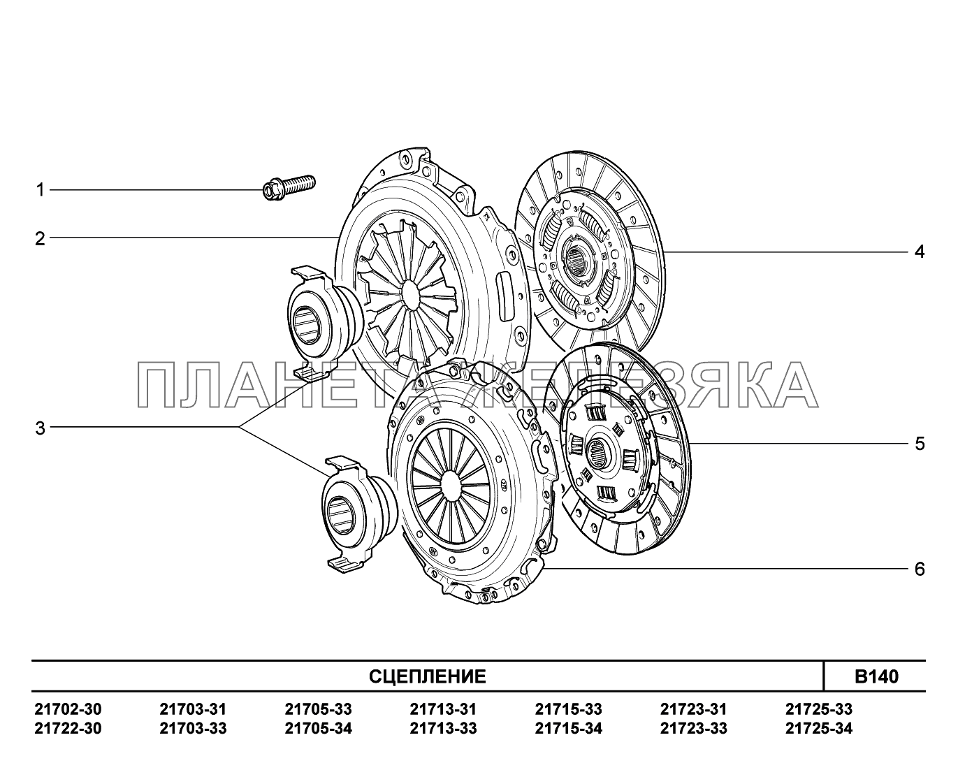 Коробка передач на 2112 схема