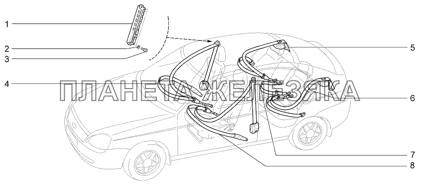 Ремни безопасности LADA Priora Coupe