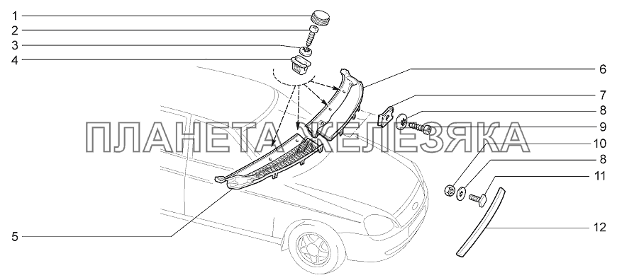 Накладки облицовочные LADA Priora Coupe