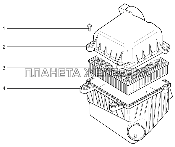 Фильтр воздушный LADA Priora Coupe