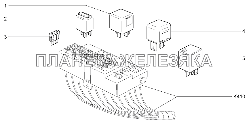 Реле и предохранители блока монтажного LADA Priora Coupe