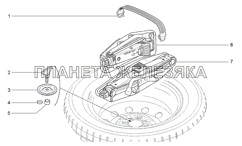 Инструмент шоферский Lada Granta-2190